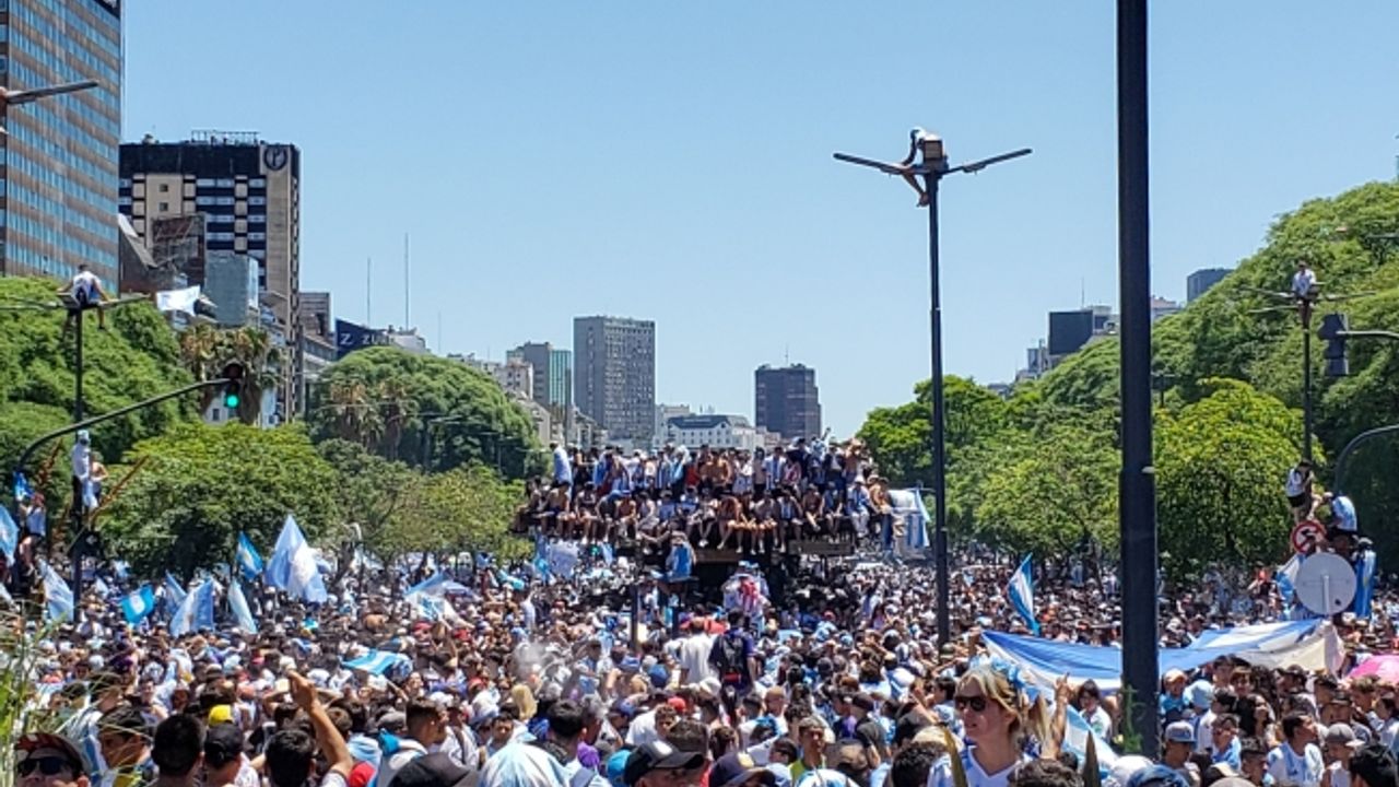 Dünya Şampiyonu Arjantin Milli Takımı’na görkemli karşılama