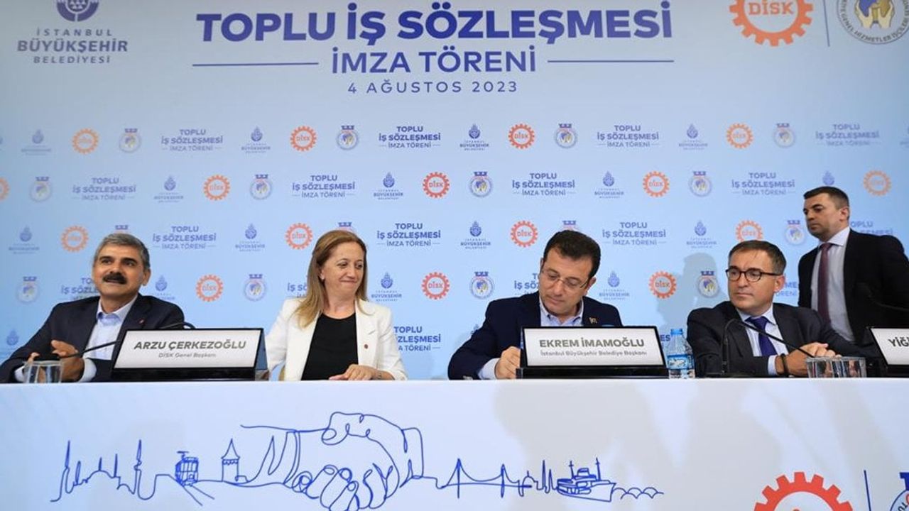İBB ile DİSK toplu iş sözleşmesi imzaladı: 6 bin 100 çalışanı  ilgilendiriyor! - İstanbul Gazetesi