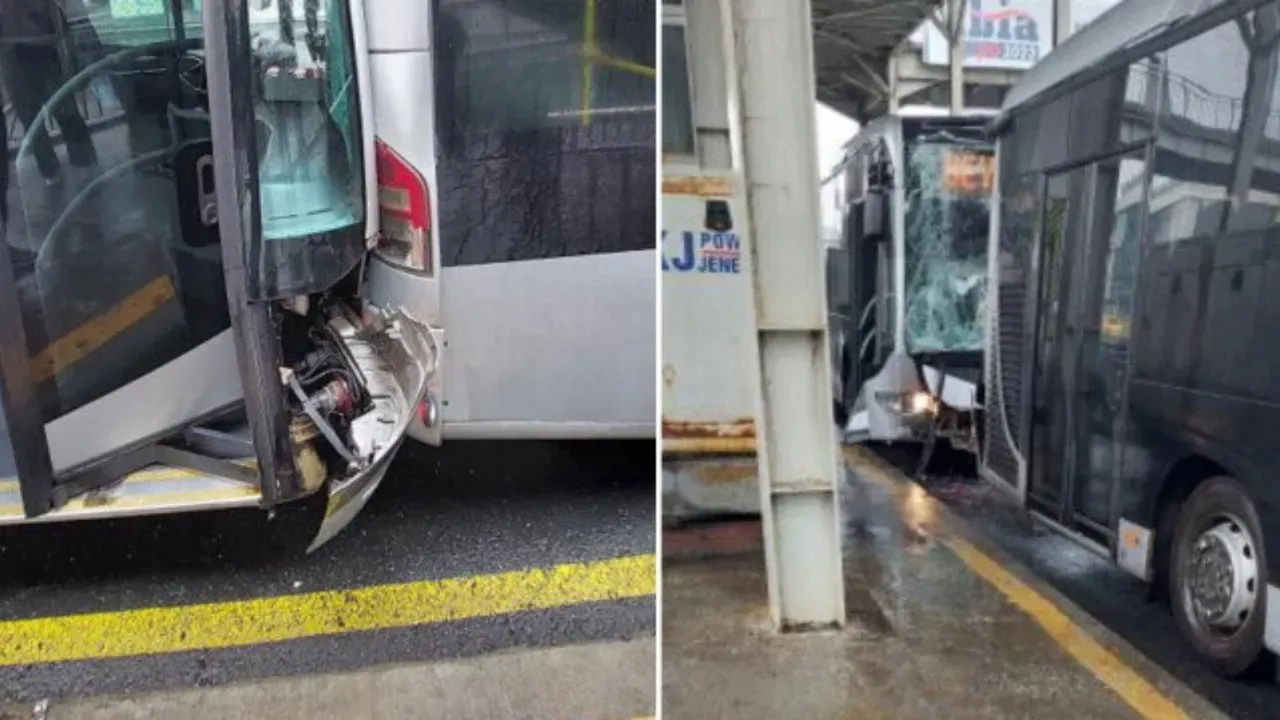 Küçükçekmece'de metrobüs kazası: Facianın eşiğinden dönüldü