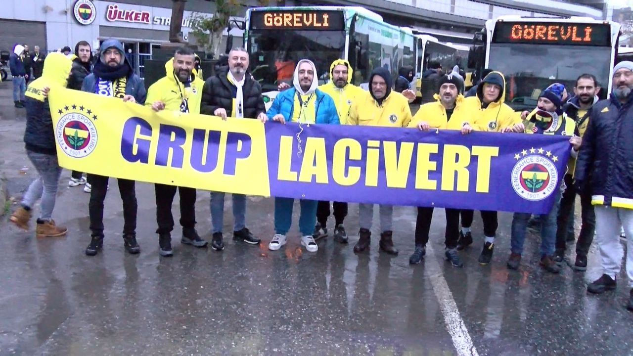 Fenerbahçe taraftarları, 25 otobüsle derbiye gidiyor