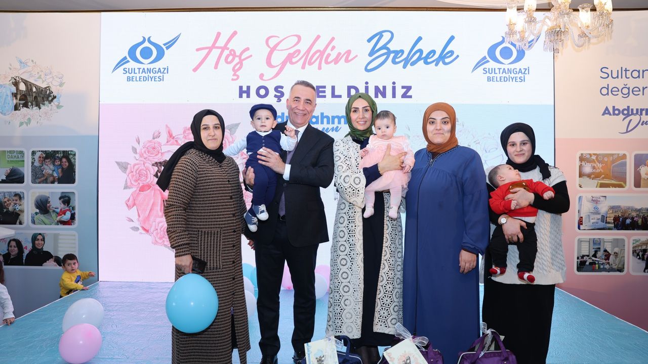 Sultangazi'de 300 minik için “Hoş Geldin Bebek” programı düzenlendi