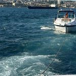 İstanbul'da Kız Kulesi önlerinde sürüklenen tekne kurtarıldı