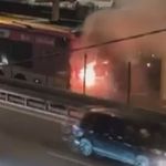 Kağıthane'de metrobüste yangın