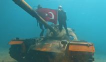 Saros Körfezi'ndeki tank batığı, dalış tutkunlarının gözdesi oldu