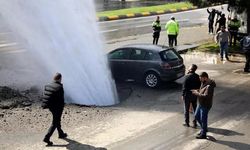 Su borusu patladı! Ortalık savaş alanına döndü