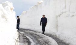 Bitlis'te baharın ortasında kar kalınlığı 5 metreyi buldu