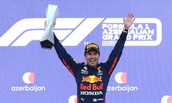 Azerbaycan Grand Prix'de zafer Red Bull pilotu Sergio Perez'de