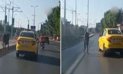 Sahibinden kaçan kurbanlık trafikte zor anlar yaşattı