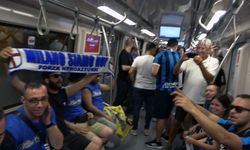 İstanbul'da Şampiyonlar Ligi finali coşkusu! Taraftarlar metroda tezahüratlarla stada geliyor