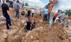 Tokat'ta okul inşaatında göçük meydana geldi! 1 işçi yaralandı