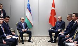 Cumhurbaşkanı Erdoğan, Özbekistan Cumhurbaşkanı Mirziyoyev ile görüştü: Bölgesel ve küresel gelişmeler ele alındı!