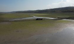 Kuruma noktasına gelen Sazlıdere Barajı'na su ilave ettiler