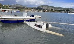 Bodrum'da kuvvetli fırtına; tekneler battı, deniz taştı