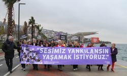 Büyükçekmece'de kadınlar 'Şiddetle Mücadele Yürüyüşü' gerçekleştirdi 