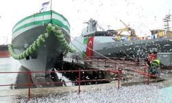 Nijerya için üretilin ikinci donanma gemisi OPV 76 denize indirildi