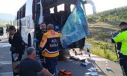 Afyonkarahisar 'da otobüs kazası: 1 ölü, 16 yaralı