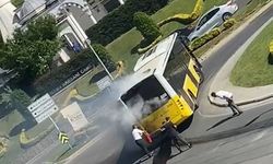 Maltepe'de İETT otobüsünden dumanlar yükseldi