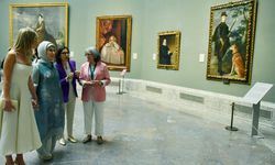 Emine Erdoğan, İspanya Başbakanı'nın eşi Fernandez ile Madrid'deki Prado Müzesi'ni ziyaret etti