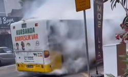 Beykoz'da İETT otobüsünden dumanlar yükseldi, yolcular tahliye edildi