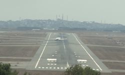 Aşırı sıcakta İstanbul Havalimanı pistlerinde görsel dalgalanmaları oluştu