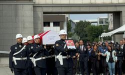 Şehit Şeyda Yılmaz için İstanbul İl Emniyet Müdürlüğü'nde tören