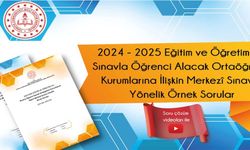 2025-LGS'ye yönelik örnek sorular yayımlandı