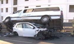 Maltepe’de vinç kontrolden çıktı, 7 aracı biçti