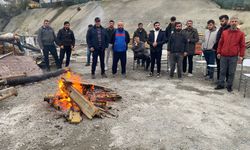 Ümraniye metro inşaatında paralarını alamayan işçilerden eylem