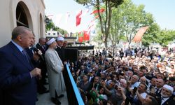 Tarihi Gümrükçü İshak Ağa Camii açıldı, törene Cumhurbaşkanı Erdoğan da katıldı