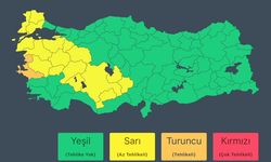 İçişleri Bakanlığı'ndan 18 kente 'sarı', 1 kente 'turuncu' kodlu uyarı