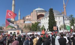 İstanbul'da binlerce kişi Gazze için yürüdü