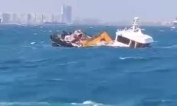 İstanbul’da kuvvetli fırtınada gemi battı