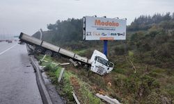 Sağanak yağış kaza getirdi