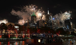 Avusturalya'da yeni yıl havai fişeklerle kutlandı