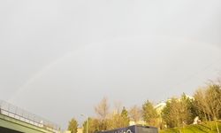 İstanbul'a sürpriz gökkuşağından geldi