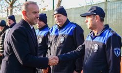 Yeni yıl öncesi Başkan Yeğin’den personele moral ziyareti