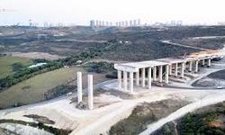 Sazlıdere Köprüsü kuleleri tamamlanıyor