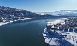 Munzur Nehri'nin karlar altındaki muhteşem görüntüsü