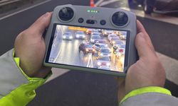 Dron takibiyle 12 sürücüye ceza kesildi