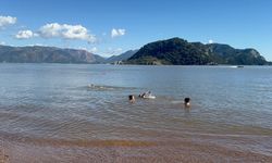 Dün sağanak yağış, bugün deniz keyfi