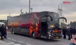 Galatasaray takımı stada geldi