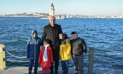 'Kız Kulesi' yapan çocuklar İstanbul'da