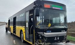 İstanbul'da İETT otobüsü ormanlık alana uçtu