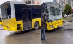 İstanbul'da iki İETT otobüsü çarpıştı