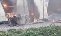 İSKİ şantiyesinde çıkan yangın korkuttu