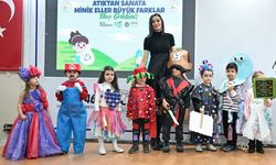 Minik ellerden atıklar sanata dönüştü