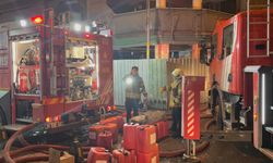 Kimyasal dolu tankın kesimi esnasında yangın çıktı