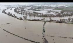 Meriç Nehri'nde taşkınlar oluştu