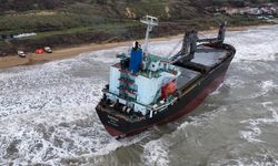 Sarıyer'deki gemi havadan görüntülendi