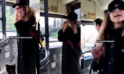 Otobüse köpekle bindi ortalığı karıştırdı